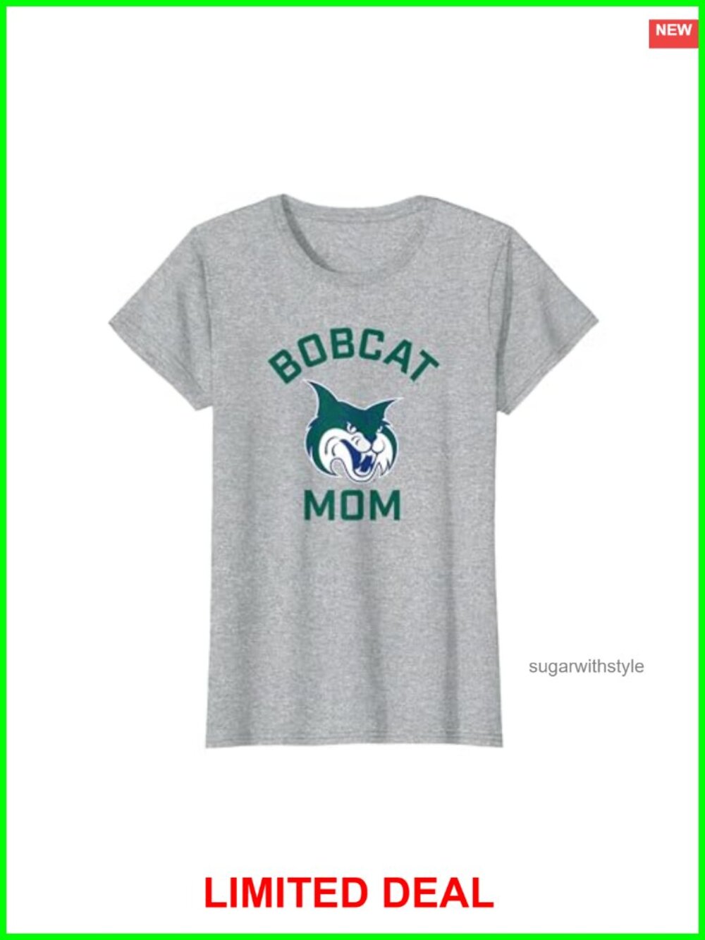 Georgia College GCSU Bobcats Arched Mom T-Shirt - Short Sleeve Tee